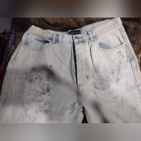 Current Mood Paint the Town Mom Jeans/ Button Fly/ NWOT/ SZ XL/ Cotton - Picture 2 of 16